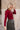 Milani Burgundy Smocked Top- back side view