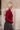 Milani Burgundy Smocked Top- side view