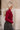 Milani Burgundy Smocked Top- side view