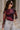 Romina Fuchsia Multi Floral Mesh Top- frontal side view