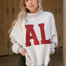 Alabama Reversible Mock Neck Sweatshirt- top view
