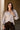 Dalia Beige Quarter Zip-Up Top- front view