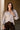 Dalia Beige Quarter Zip-Up Top- front view