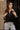 Dalia Black Quarter Zip-Up Top- frontal top view