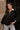 Dalia Black Quarter Zip-Up Top- front top view