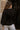 Dalia Black Quarter Zip-Up Top- close up back view