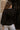 Dalia Black Quarter Zip-Up Top- close up back view