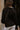 Dalia Black Quarter Zip-Up Top- close up top back view