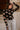 Destiny Black & Taupe Floral Smocked Top- front top view
