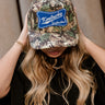 Kentucky Smokeshow Camo Trucker Hat - close up front view