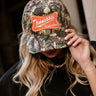 Tennessee Smokeshow Camo Trucker Hat - close up front view