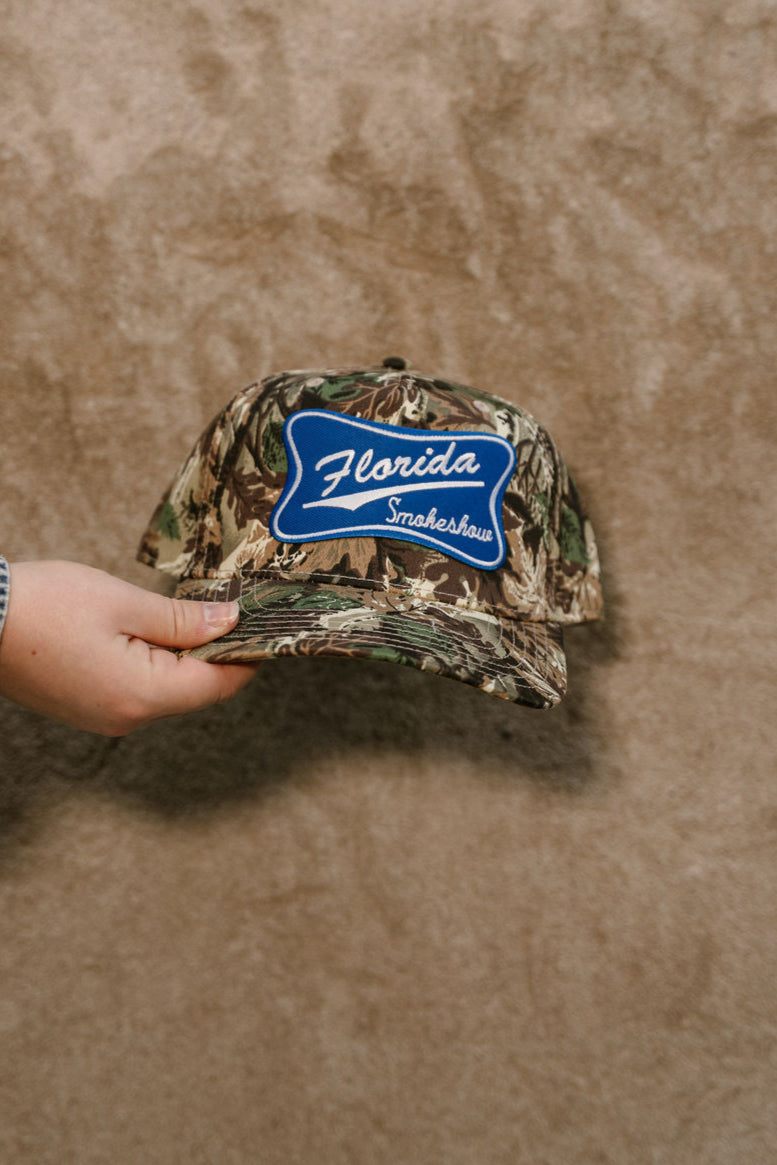 Florida Smokeshow Camo Trucker Hat - front view