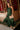 Lena Hunter Green Satin Maxi Dress= full view