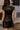 Addison Black Leather Cinched Mini Dress back view
