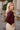 Leona Burgundy & Gold Chain Sweater- top side view