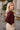 Leona Burgundy & Gold Chain Sweater- top side view