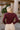 Leona Burgundy & Gold Chain Sweater- back view