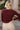 Leona Burgundy & Gold Chain Sweater- close up back view