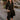 Aleena Black & Gold Zip-Up Midi Dress- full front view