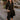 Aleena Black & Gold Zip-Up Midi Dress- full front view
