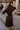Aleena Black & Gold Zip-Up Midi Dress- full back view