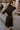 Aleena Black & Gold Zip-Up Midi Dress- full back view