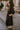 Aleena Black & Gold Zip-Up Midi Dress- full body side view