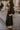 Aleena Black & Gold Zip-Up Midi Dress- full body side view