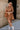 Addison Camel Leather Cinched Mini Dress- full view