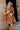 Addison Camel Leather Cinched Mini Dress- front top view