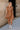 Addison Camel Leather Cinched Mini Dress- full body view