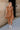 Addison Camel Leather Cinched Mini Dress- full body view