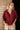 Elianna Burgundy Pleated Zip-Up Top- front top view