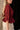 Elianna Burgundy Pleated Zip-Up Top- top side view