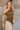 Kira Olive Stripe One Shoulder Asymmetrical Tank- frontal side view