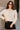 Juliana Ecru Knit High Neck Sweater- close up front view