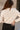 Juliana Ecru Knit High Neck Sweater- close up back view