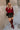 Alicia Deep Red Back Bow Sweater- full body view