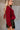 Alicia Deep Red Back Bow Sweater- close up side view