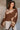 Estelle Brown & Beige Floral Knit Sweater- close up top view