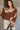 Estelle Brown & Beige Floral Knit Sweater- front view