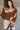 Estelle Brown & Beige Floral Knit Sweater- front view