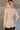 Elaina Taupe Knit Flare Cardigan- back view