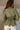 Palmer Olive Green Eyelet Zip-Up Top- back view