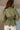 Palmer Olive Green Eyelet Zip-Up Top- back view