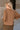 Adeline Brown Knit Chest Pocket Sweater- back view