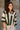 Rosa Green & White Stripe Knit Sweater- front view