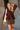 Leia Maroon Pleated Long Sleeve Top- top view
