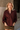 Leia Maroon Pleated Long Sleeve Top- front top view