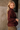 Leia Maroon Pleated Long Sleeve Top- top side view
